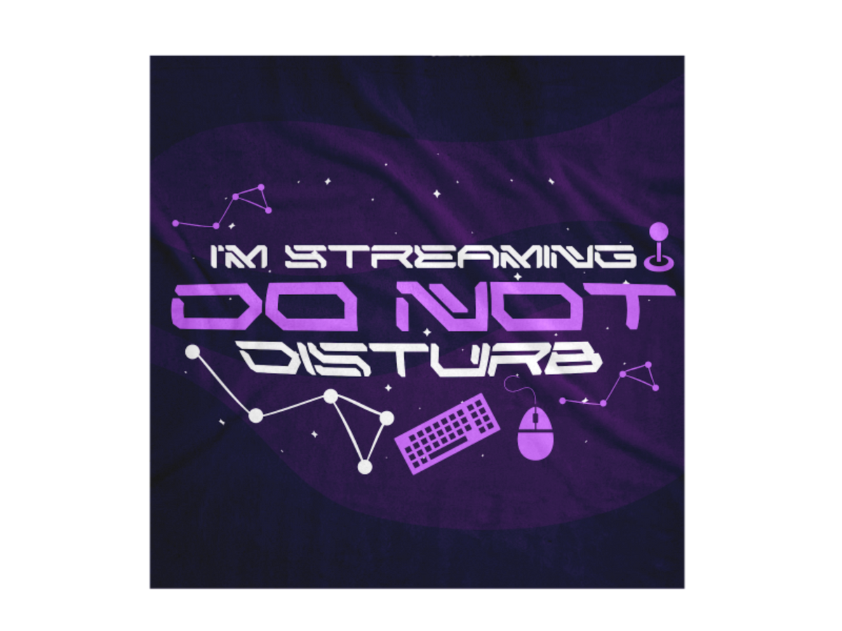 Do Not Disturb - I'm Streaming Blanket 60x60